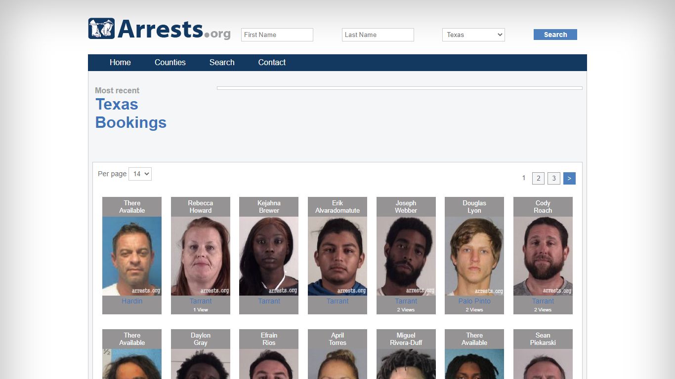 Texas Arrests and Inmate Search